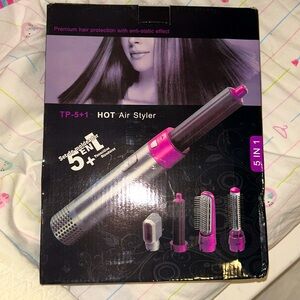 TP-5+1 Hot Air Styler hair curler straightener wavy curly straight 5 in 1